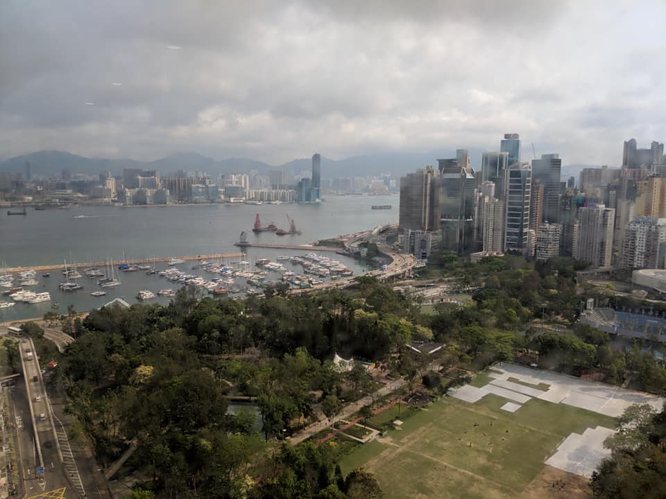 View from the office in Hong Kong
